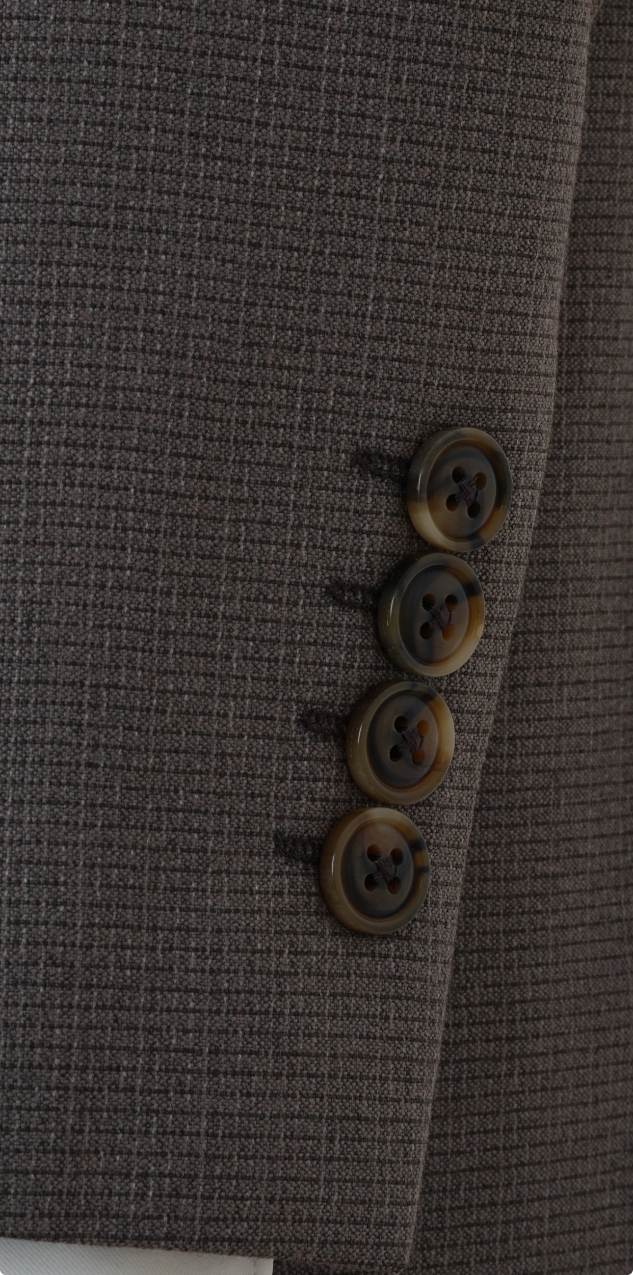 Brown Micro Grid Parez Suit