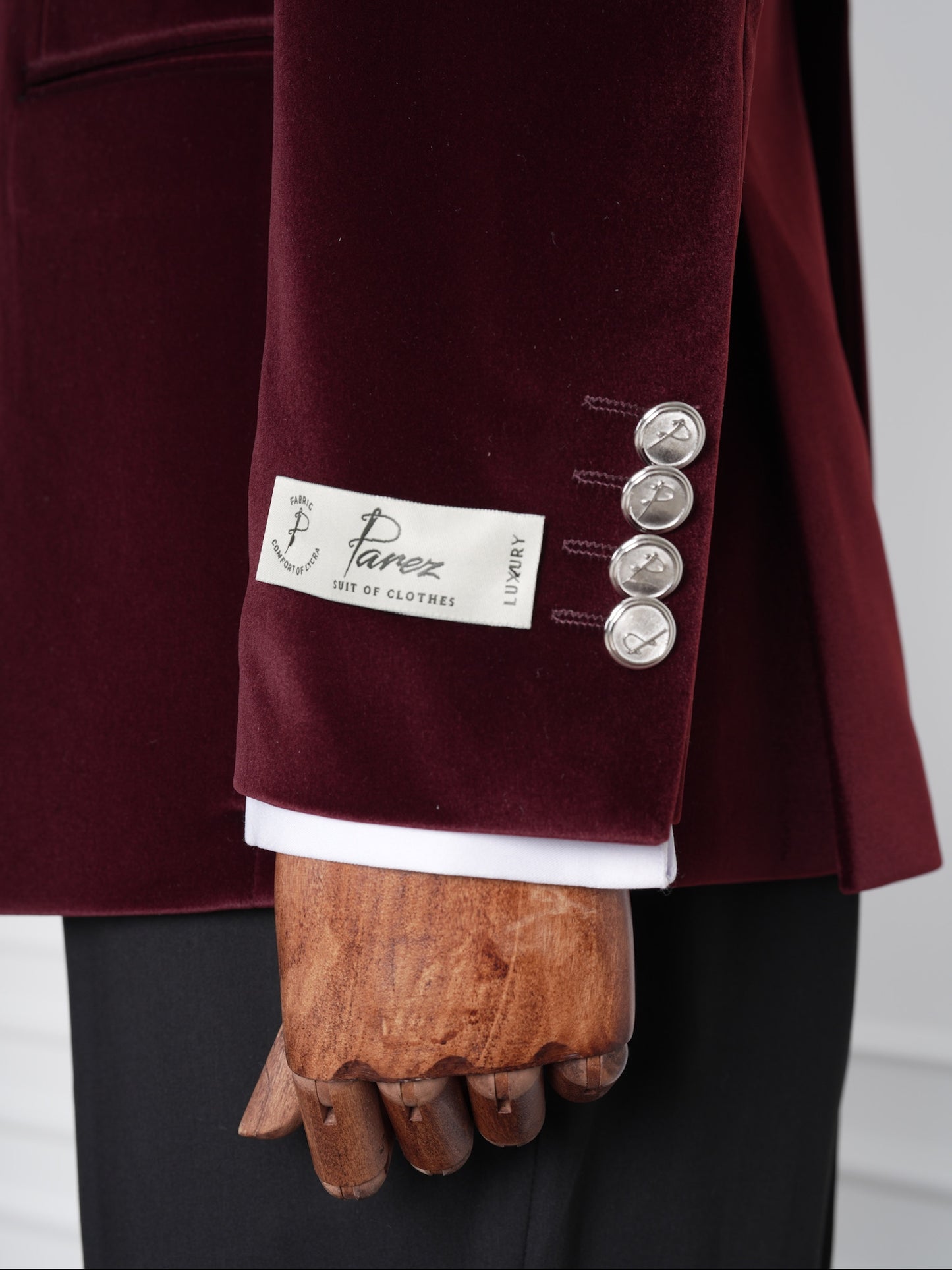 The Marquee Burgundy Velvet Tuxedo | Double-Breasted Soft Velvet Suit