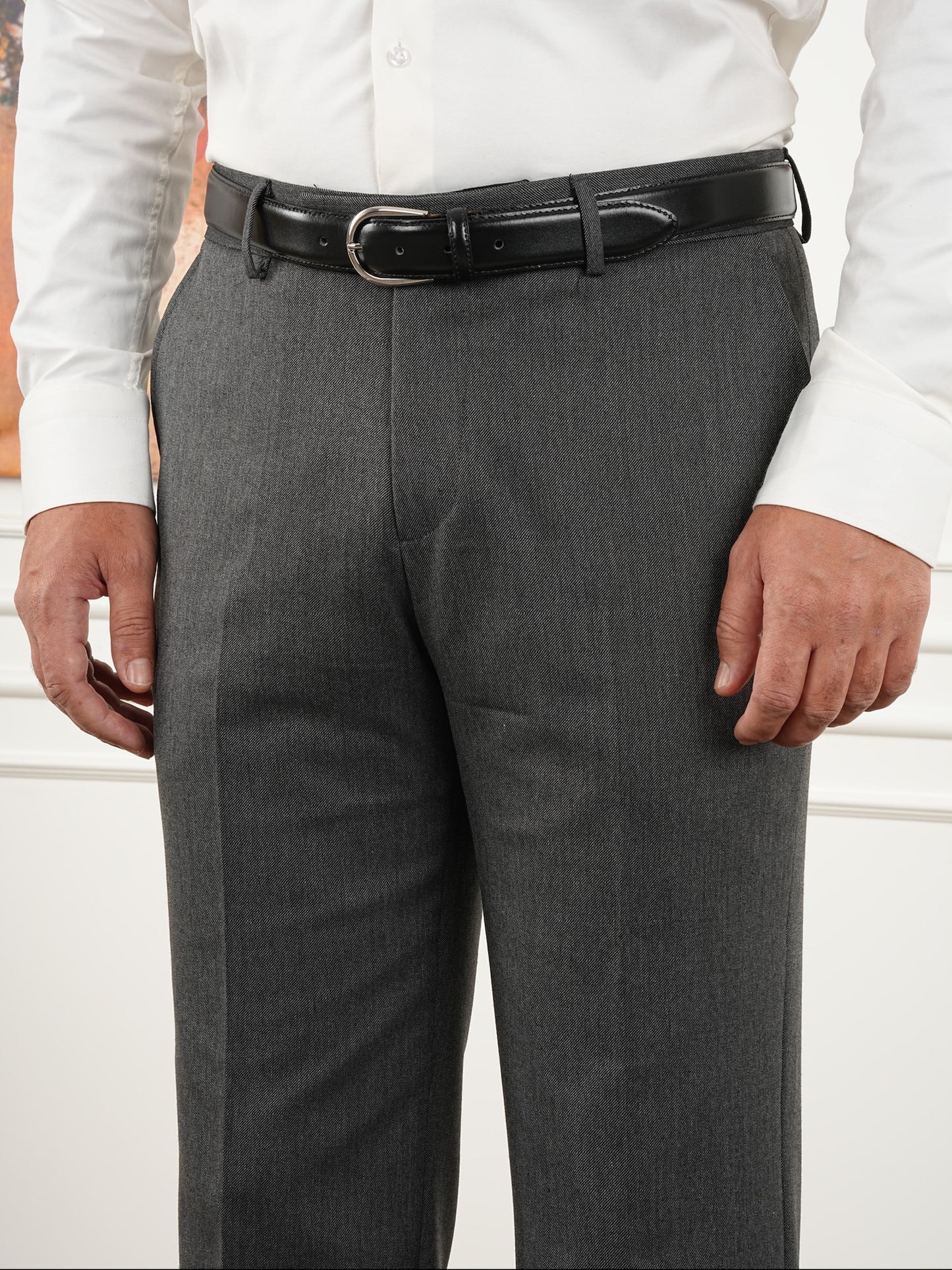 Tailored Fit Tea Gray Double Breasted Full Suit Regular