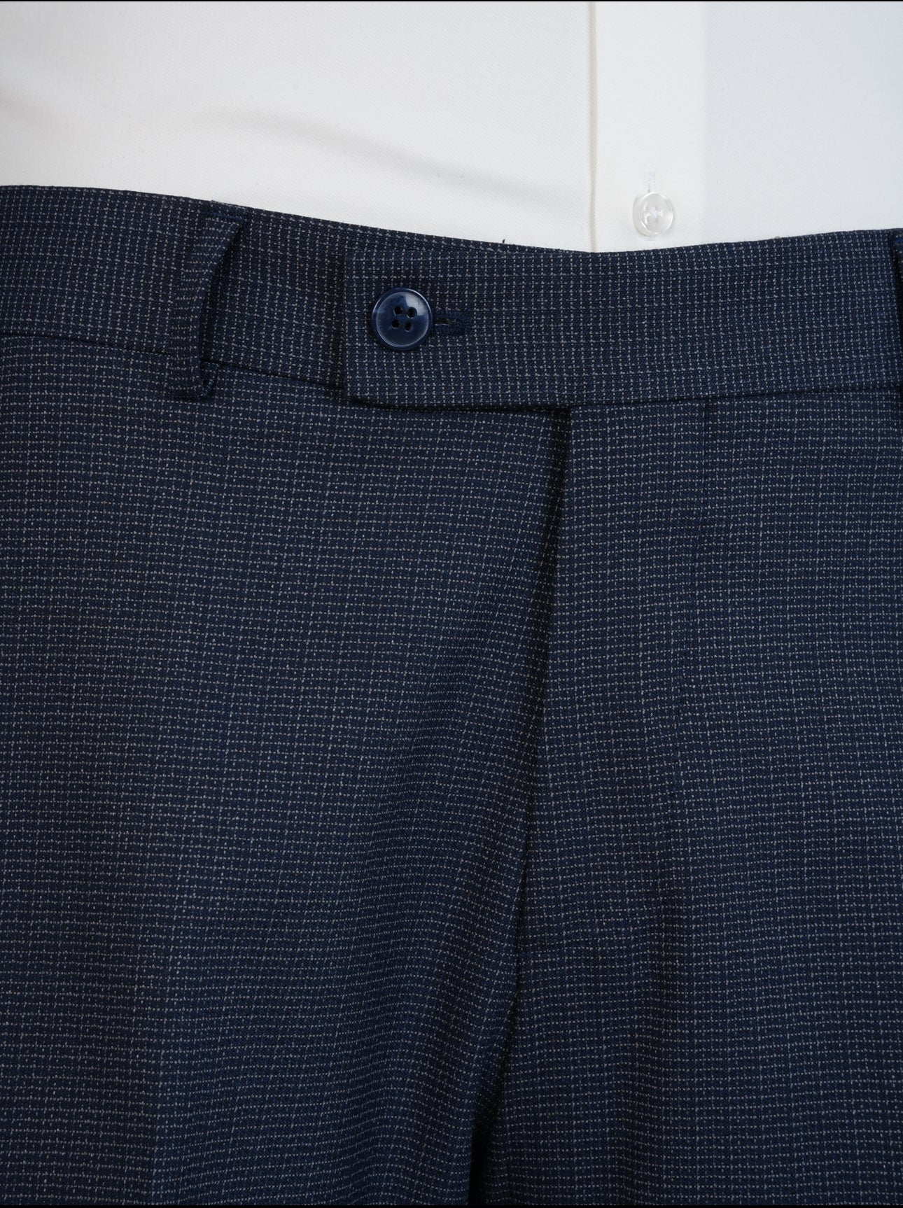 Navy Micro Grid Parez Suit