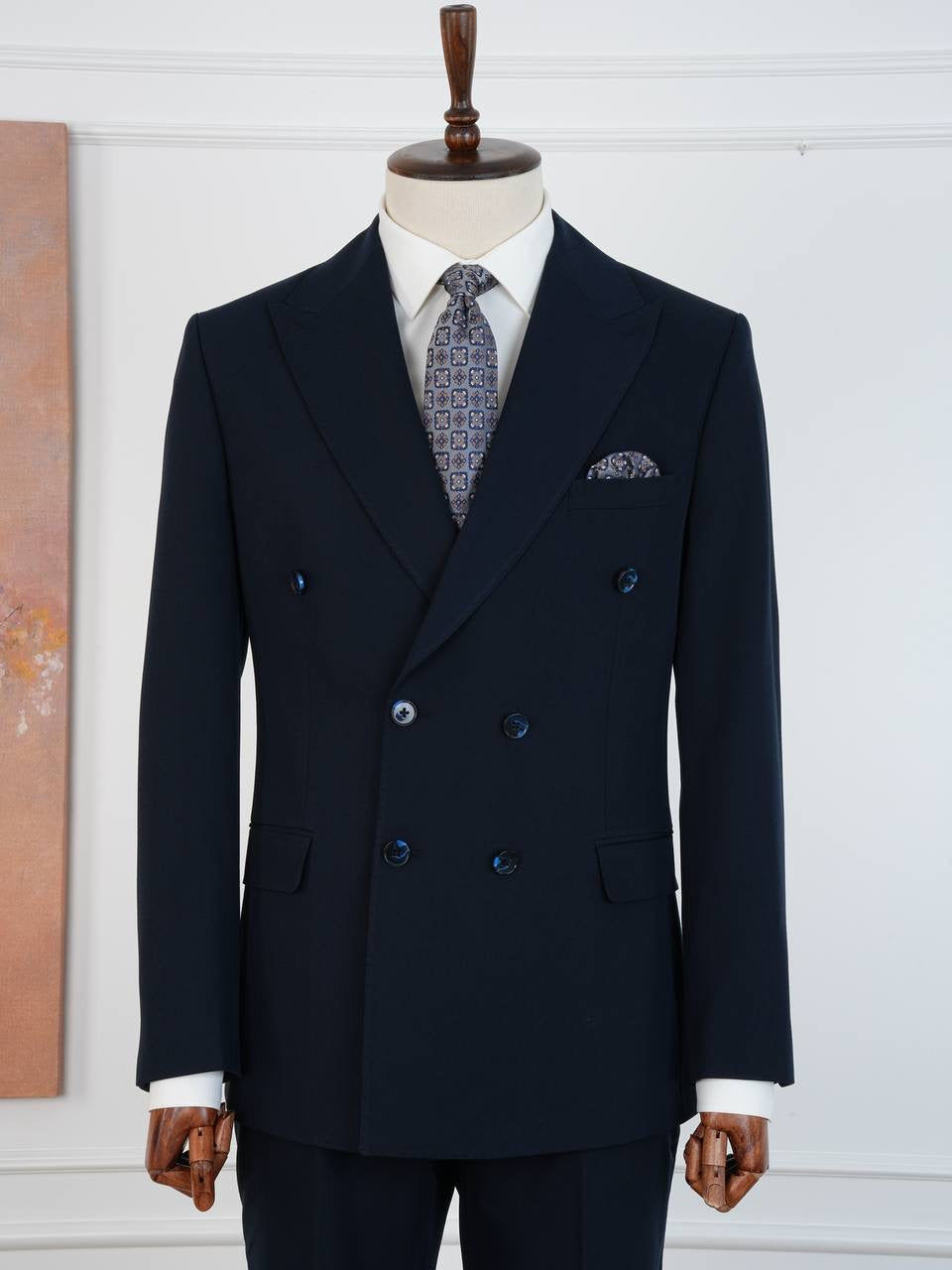 The Dark Navy Monarch Suit by Parez