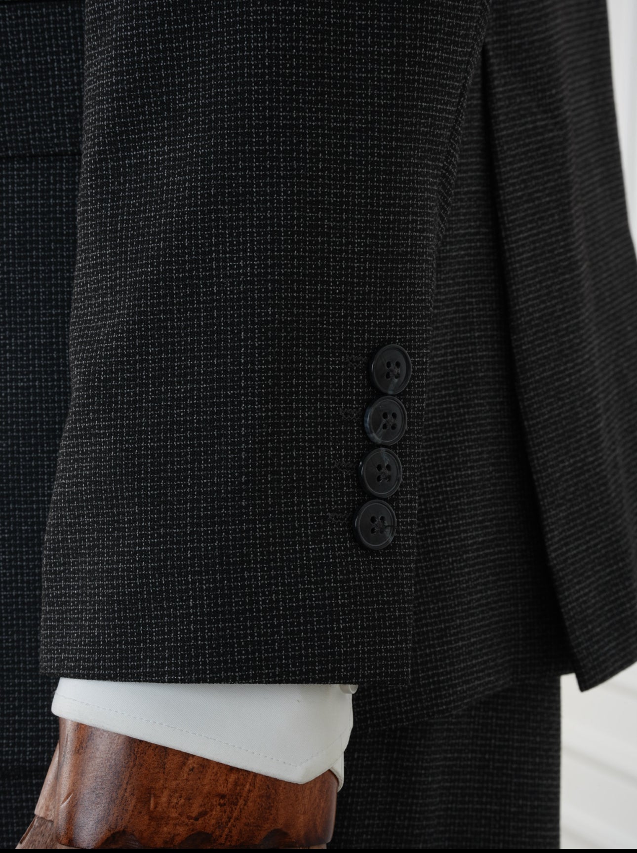 Dark Charcoal Micro Grid Parez Suit