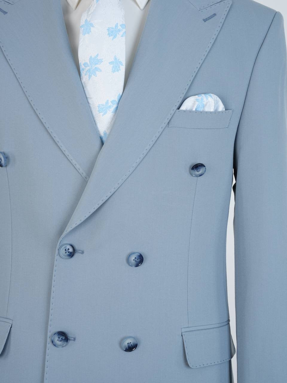 The ice blue Monarch Suit by Parez