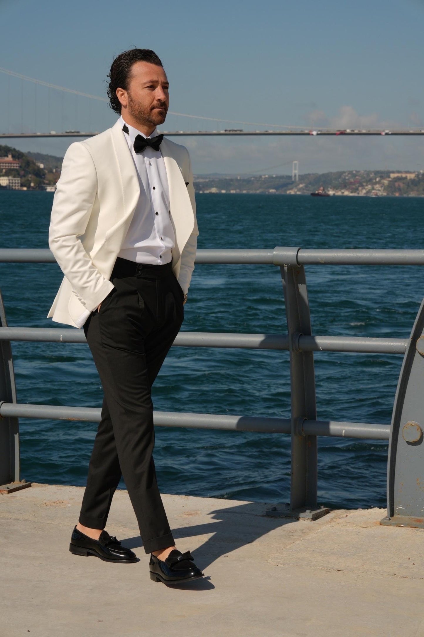 The Leclair White Parez Tuxedo