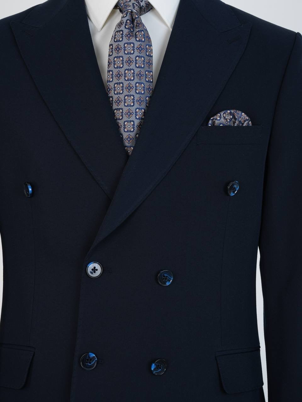 The Dark Navy Monarch Suit by Parez