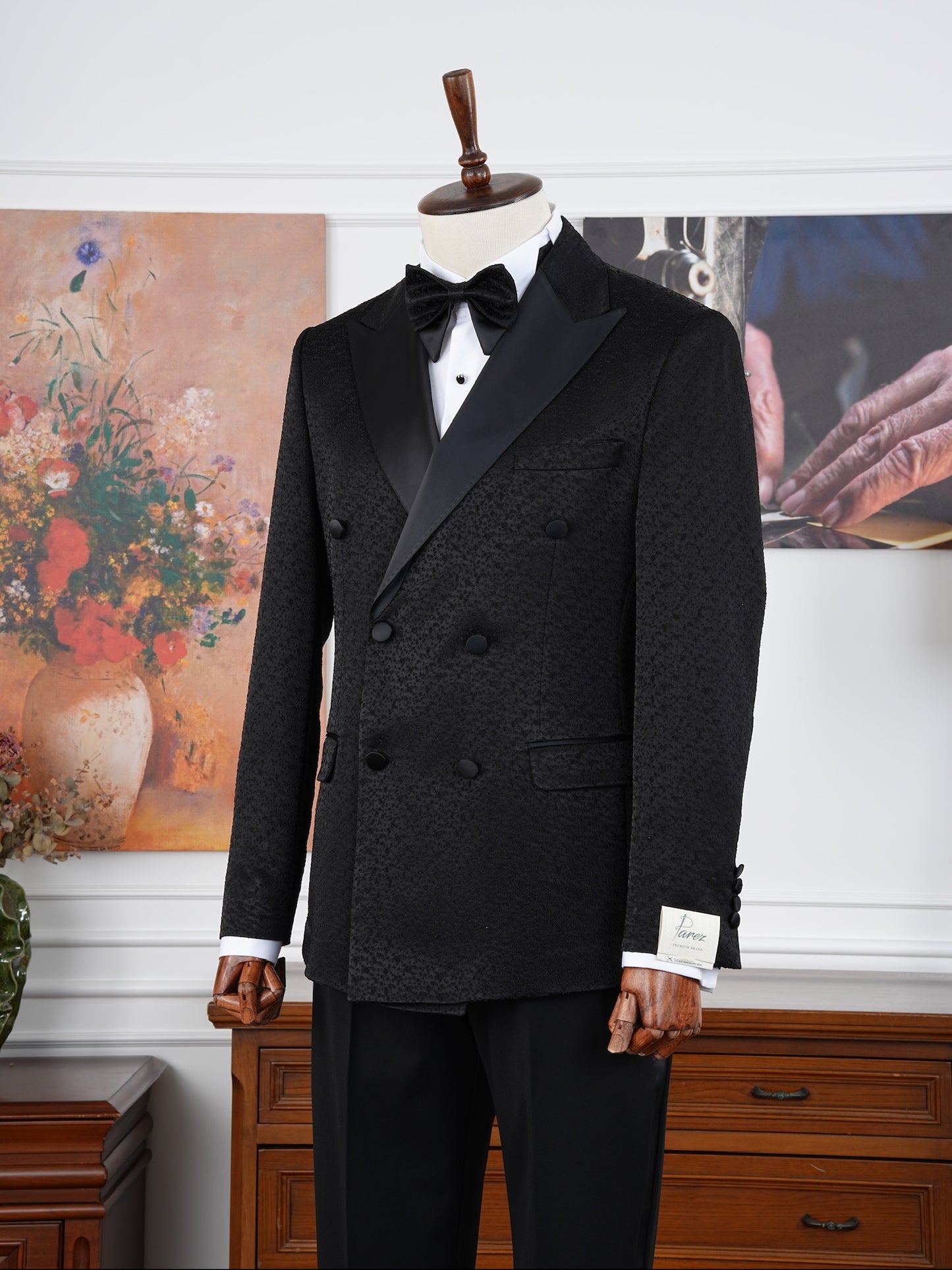 The Palermo  – Luxury Double Breasted Velvet Tuxedo