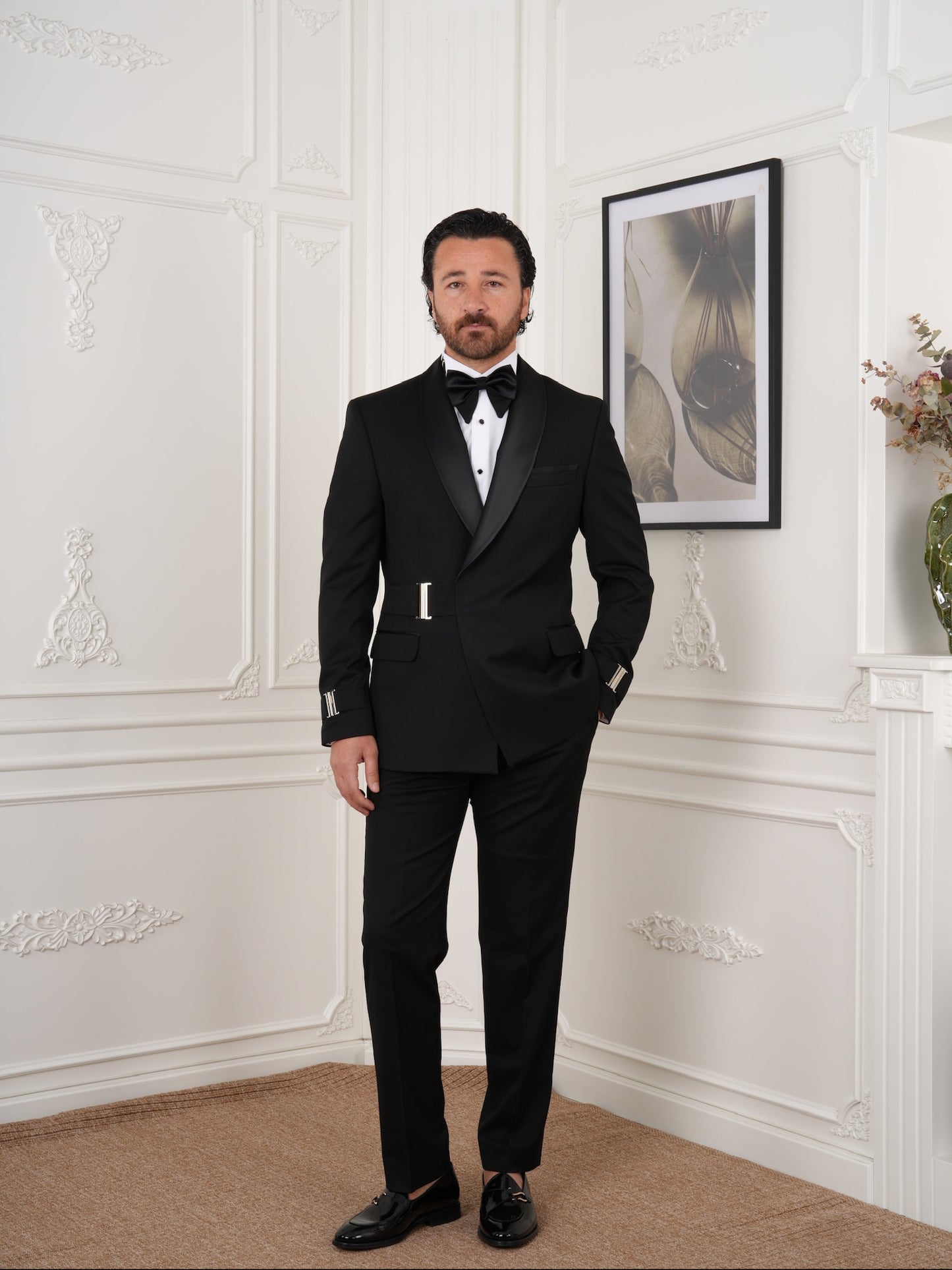 The Stratos Black Parez Tuxedo