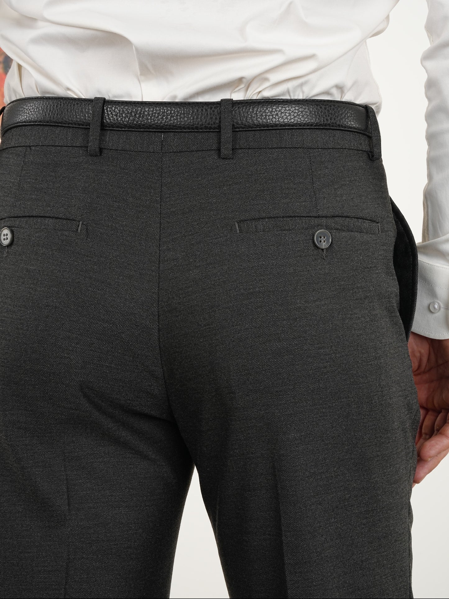 Tailored Fit Choarcol Single Breasted Closure Full Suit